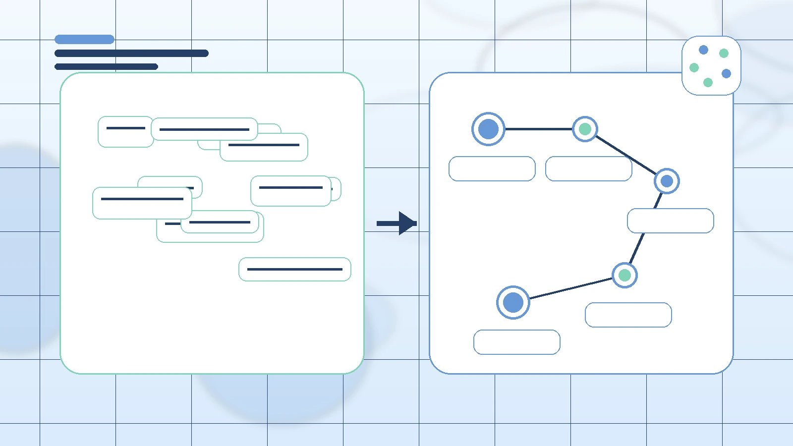 Abstract SaaS illustration for Creator Marketplace Alternatives, showing a creator workflow with AI-assisted brand deal management