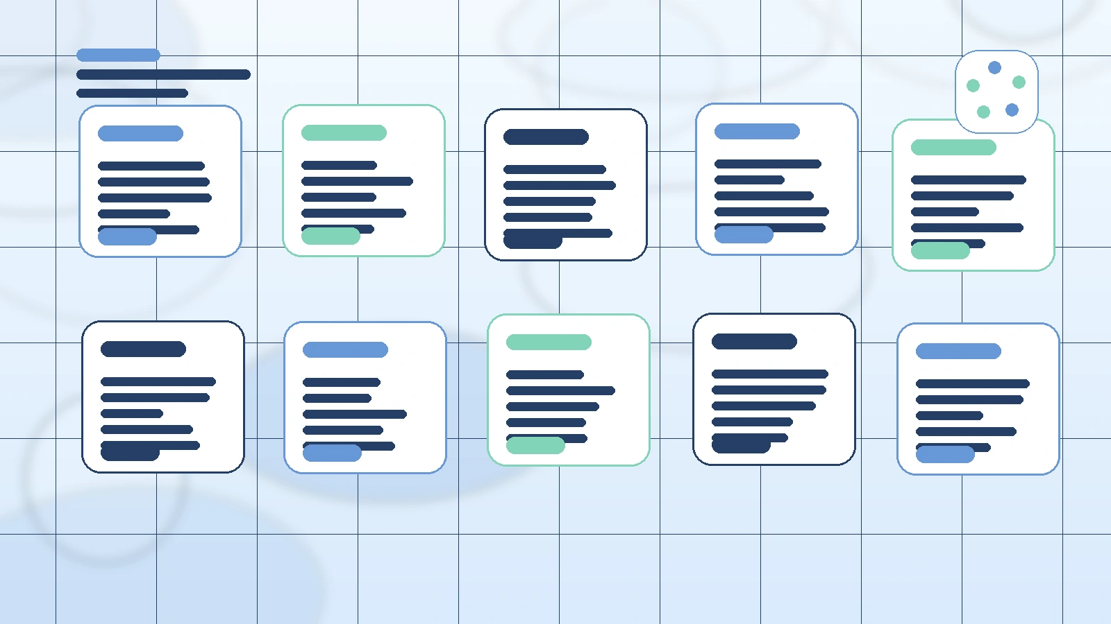 Abstract SaaS illustration for Brand Deal Negotiation Guide for Creators, showing a creator workflow with AI-assisted brand deal management