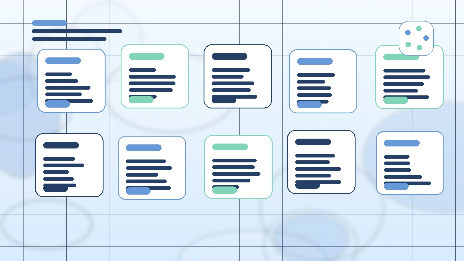 Abstract SaaS illustration for Tools for Micro Influencers to Get Recurring Sponsorships, showing a creator workflow with AI-assisted brand deal management
